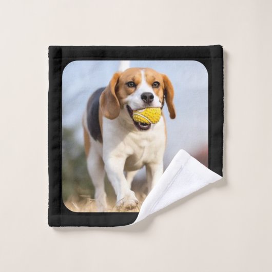 Personalisierter Fotolackensammler Badhandtuch Set (Waschlappen)