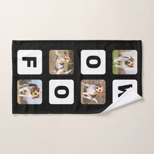 Personalisierter Fotolackensammler Badhandtuch Set (Handtuch)