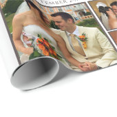 Personalisierter Fotolollage-Sake Geschenkpapier (Rolleneckpunkt)