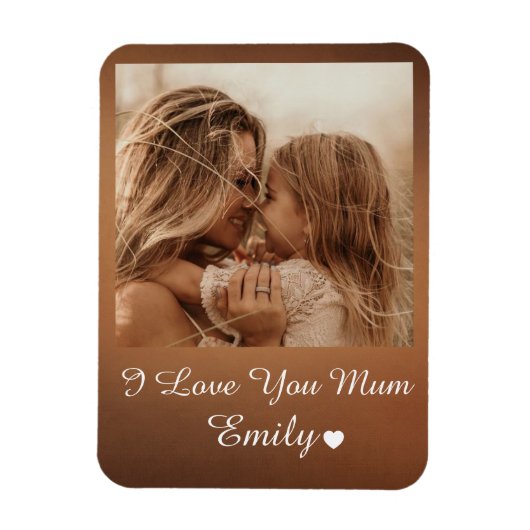 Personalisierter Fotomagnet - Individuelles Mutter Magnet (Vertikal)