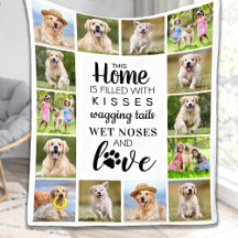 Personalisierter Fotomaterial Collage Hund Lover