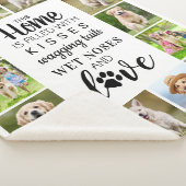 Personalisierter Fotomaterial Collage Hund Lover Sherpadecke (3/4)
