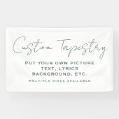 Personalisierter Fototeppich: Benutzerdefinierte W Banner (Horizontal)