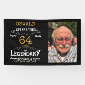 Personalisierter Fotovorlage Vater Geburtstag Lege Banner (Horizontal)