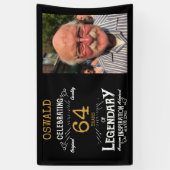 Personalisierter Fotovorlage Vater Geburtstag Lege Banner (Vertikal)