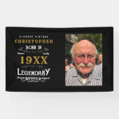 Personalisierter Fotovorlage Vater Geburtstag Lege Banner (Horizontal)