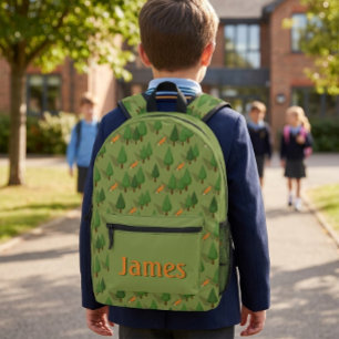 Personalisierter Fox & Forest Schulrucksack Bedruckter Rucksack