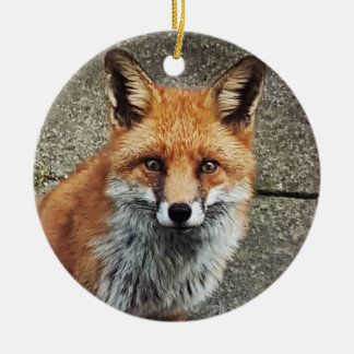 personalisierter Fox Keramik Ornament