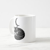 Personalisierter Fox & Moon Becher Kaffeetasse (Vorderseite Links)