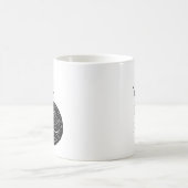 Personalisierter Fox & Moon Becher Kaffeetasse (Mittel)