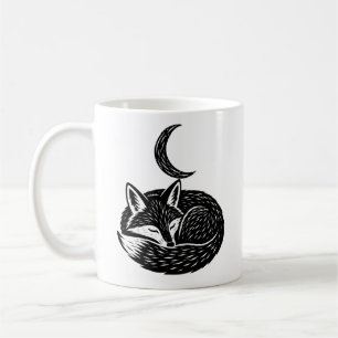 Personalisierter Fox & Moon Becher Kaffeetasse