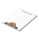 Personalisierter Fox Red Labrador, der den Editor  Notizblock (Rotiert)