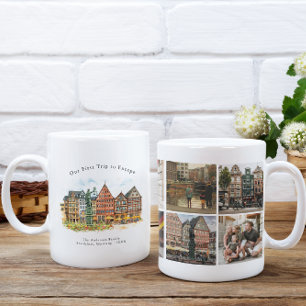Personalisierter Frankfurt Deutschland Reise Foto  Kaffeetasse
