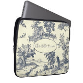 Personalisierter französischer Bauernhof Blue Toil Laptopschutzhülle (Vorne Rechts)