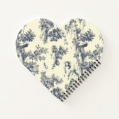 Personalisierter französischer Bauernhof Blue Toil Notizblock (Rückseite)