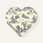 Personalisierter französischer Bauernhof Blue Toil Notizblock (Vorderseite)