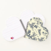 Personalisierter französischer Bauernhof Blue Toil Notizblock (Innenseite)