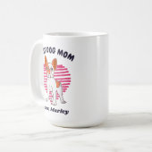 Personalisierter französischer Bulldog-Hund-Mama - Kaffeetasse (Vorderseite Links)