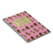 Personalisierter französischer Bulldog-Muster-Indi Notizblock (Rechte Seite)