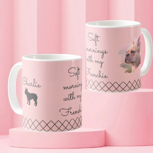 Personalisierter Französischer Bulldogge Pastellro Kaffeetasse