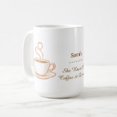 Personalisierter Frauentag-Kaffeebecher Kaffeetasse (Vorderseite Links)