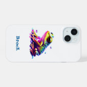 Personalisierter Freiffrosch-Fall iPhone 15 Hülle (Rückseite (Horizontal))