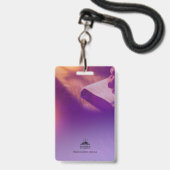 Personalisierter Freiwilligen-Ausweis für Kircheng Ausweis (Rückseite mit Lanyard)