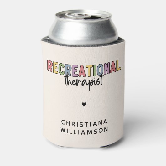 Personalisierter Freizeittherapeut Dosenkühler (Kanne Rückseite)