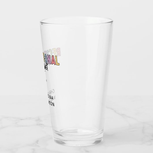 Personalisierter Freizeittherapeut Glas (Links)