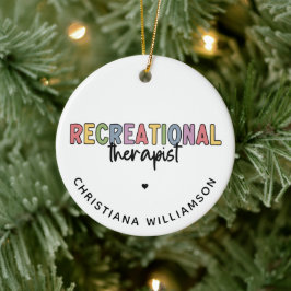 Personalisierter Freizeittherapeut Keramik Ornament