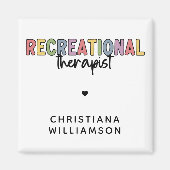 Personalisierter Freizeittherapeut Magnet (Vorne)