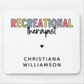 Personalisierter Freizeittherapeut Mousepad (Vorne)