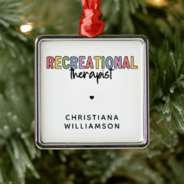 Personalisierter Freizeittherapeut Ornament Aus Metall