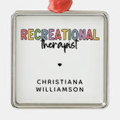 Personalisierter Freizeittherapeut Ornament Aus Metall (Vorne)