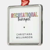 Personalisierter Freizeittherapeut Ornament Aus Metall (Links)