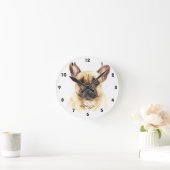 Personalisierter French Bulldog Square oder Runde Wanduhr (Zuhause)