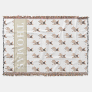 Personalisierter Frenchie (Maskiert)  Decke