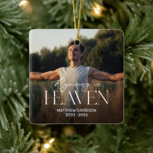 Personalisierter Freuden-Ornament im Himmel Weihna Keramikornament