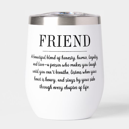 Personalisierter Freund Beste Freundin Definition (Vorderseite)