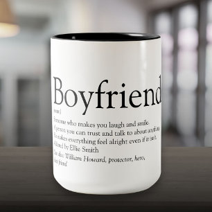 Personalisierter Freund Definition Cooler Spaß Zweifarbige Tasse