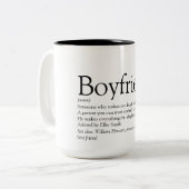 Personalisierter Freund Definition Cooler Spaß Zweifarbige Tasse (Vorderseite Links)