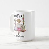 Personalisierter Freund Name Geschenk Tasse Bestie (Vorderseite Links)
