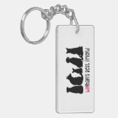 Personalisierter Freundhund Schlüsselanhänger (Vorderseite links)