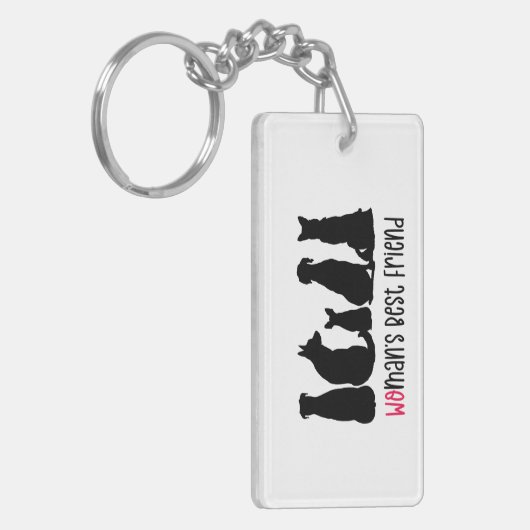 Personalisierter Freundhund Schlüsselanhänger (Vorderseite links)