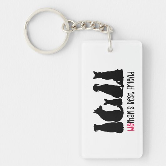 Personalisierter Freundhund Schlüsselanhänger (Vorderseite)