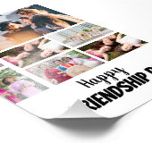 Personalisierter Freundschaftstag 8 FotoCollage Fotodruck (Ecke)