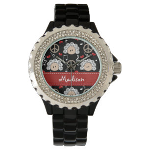 Personalisierter FriedensLiebeBeethoven Armbanduhr