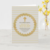 Personalisierter frisch ORDAINIERTER Priesterpasto Karte (Gelbe Blume)