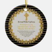 Personalisierter frisch ORDAINIERTER Priesterpasto Keramik Ornament (Vorne)