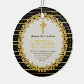Personalisierter frisch ORDAINIERTER Priesterpasto Keramik Ornament (Links)